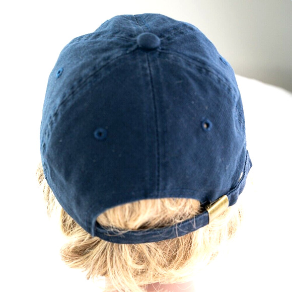 By Elidan New York NYC Hat Unisex One-Size Adjustable Navy-Blue Baseball Cap - Picture 4 of 5